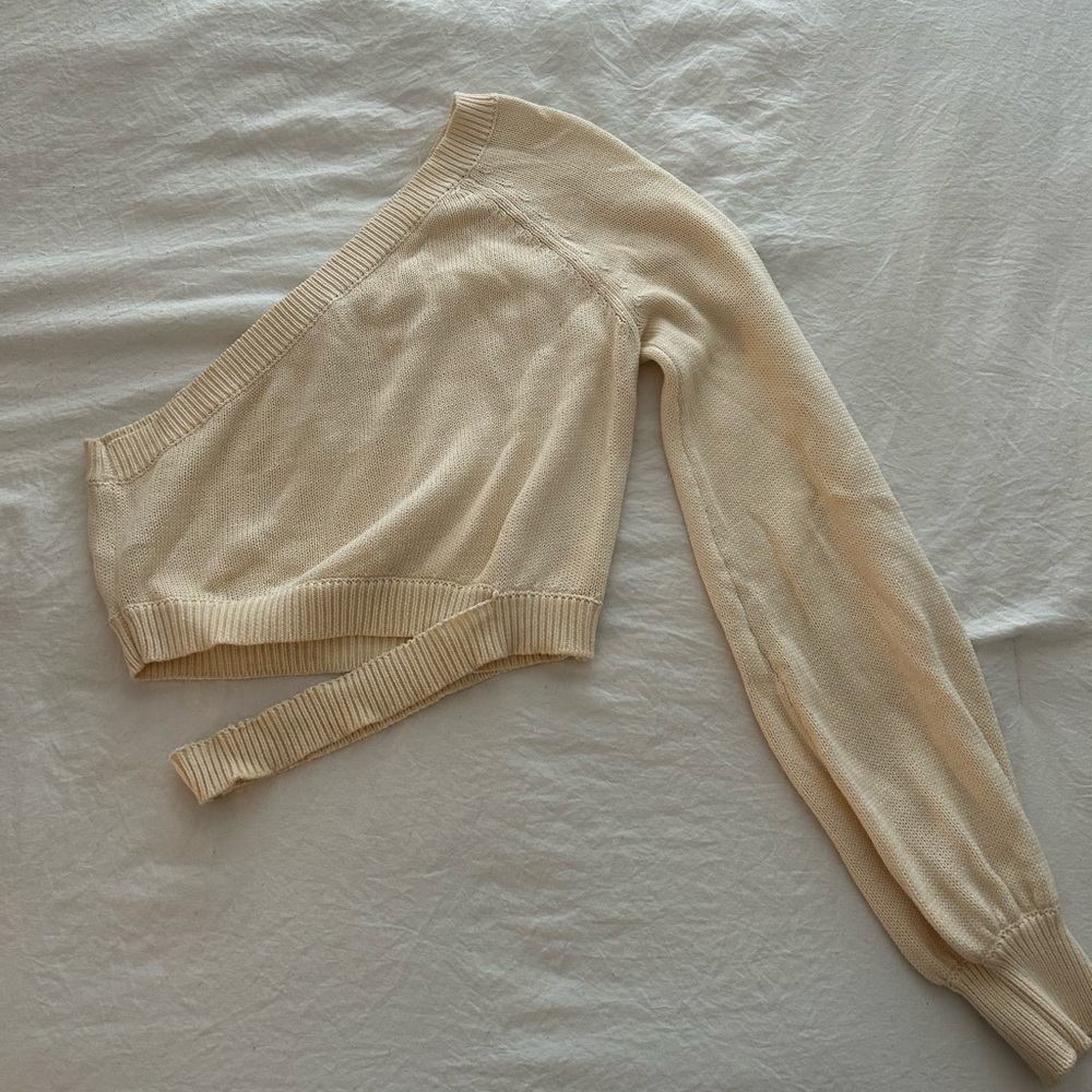 Mable one shoulder cropped sweater